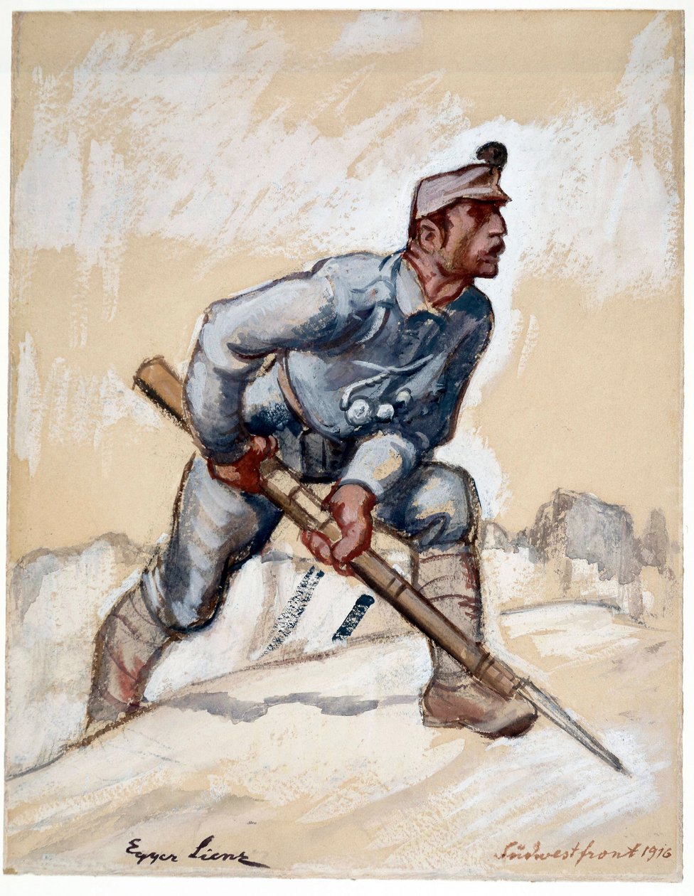 Fronte sud-ovest da Albin Egger Lienz