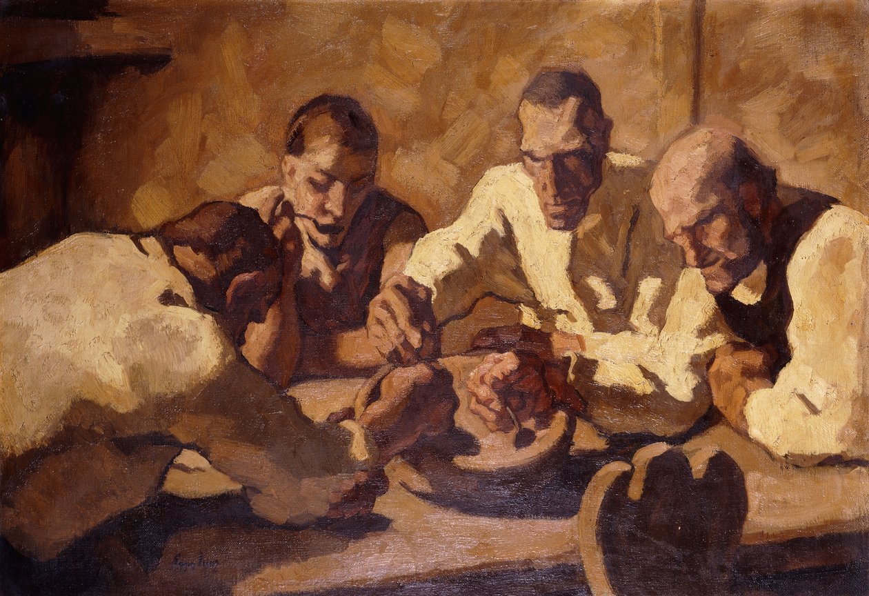 Il pasto da Albin Egger Lienz