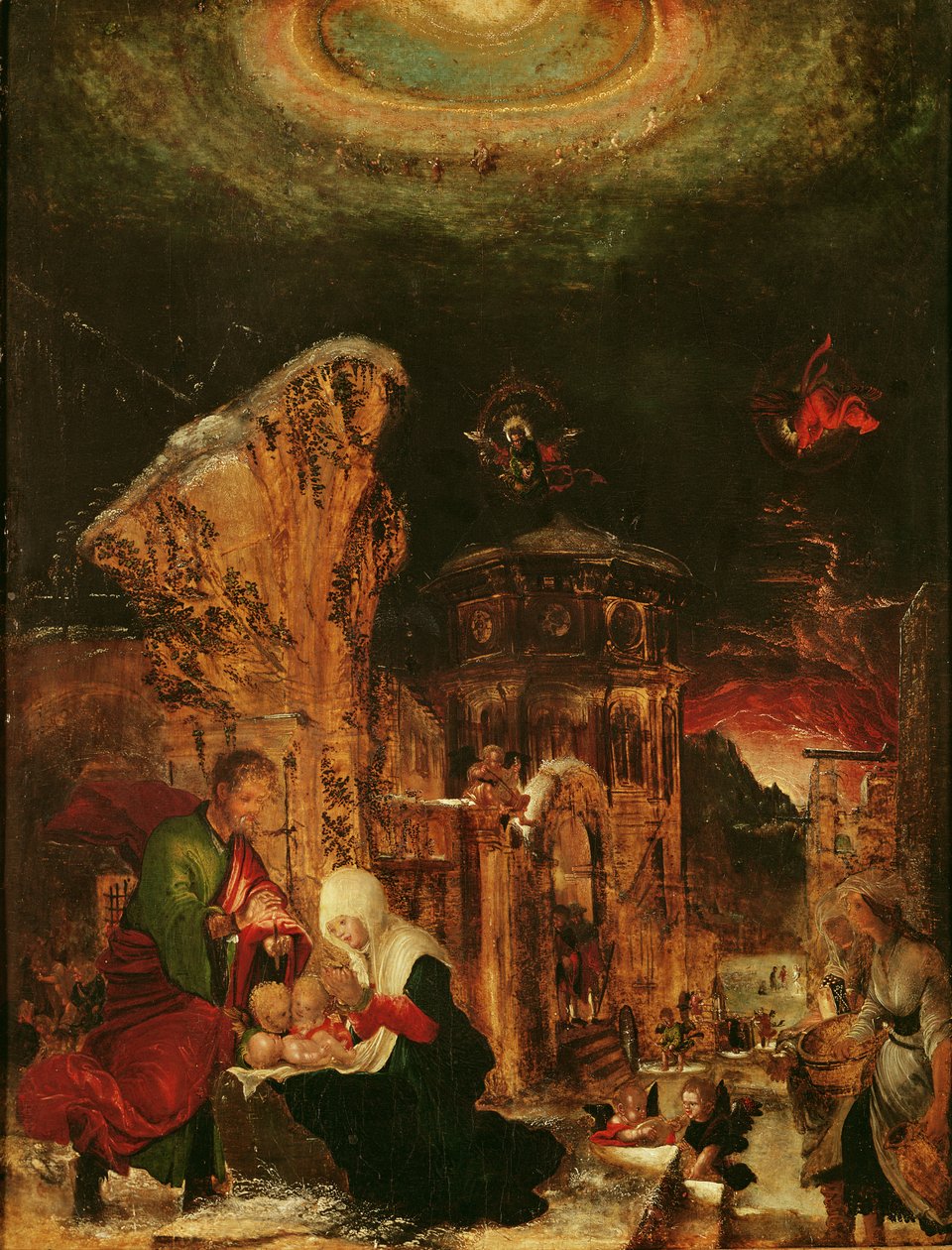Nascita di Cristo (Notte Santa), c.1520-25 da Albrecht Altdorfer