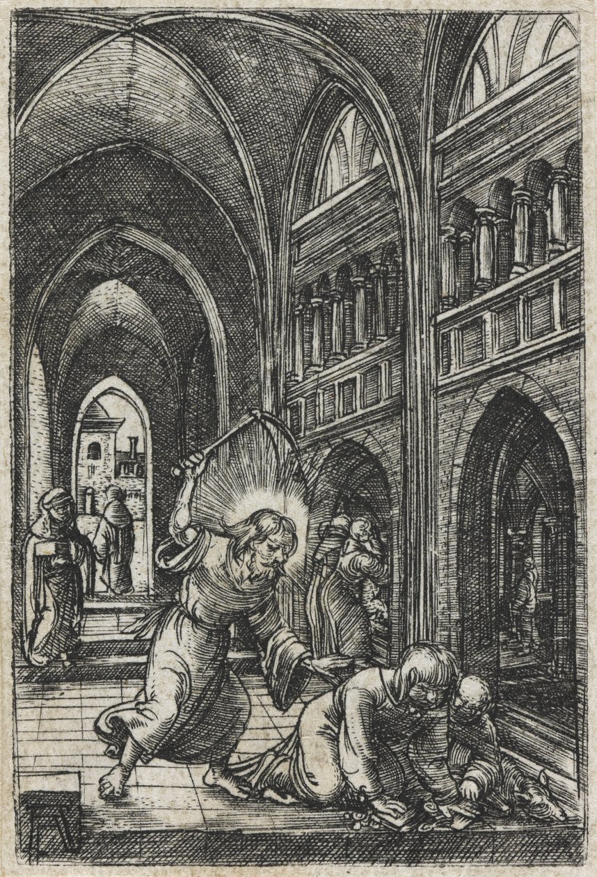 Cristo che scaccia i mercanti dal tempio, c.1519 da Albrecht Altdorfer
