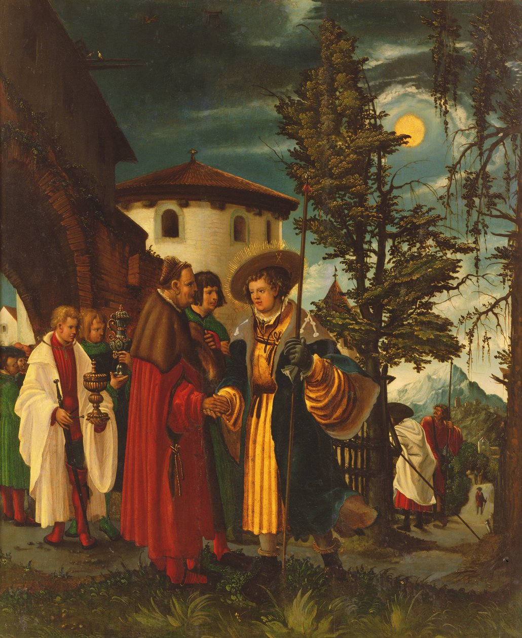 La partenza di San Floriano, 1516-18 da Albrecht Altdorfer