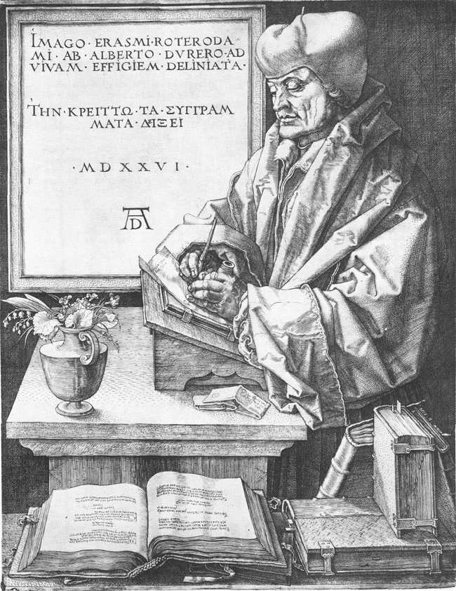 Erasmo da Rotterdam da Albrecht Dürer