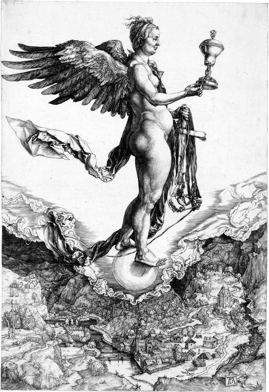 Nemesi o Buona Fortuna da Albrecht Dürer
