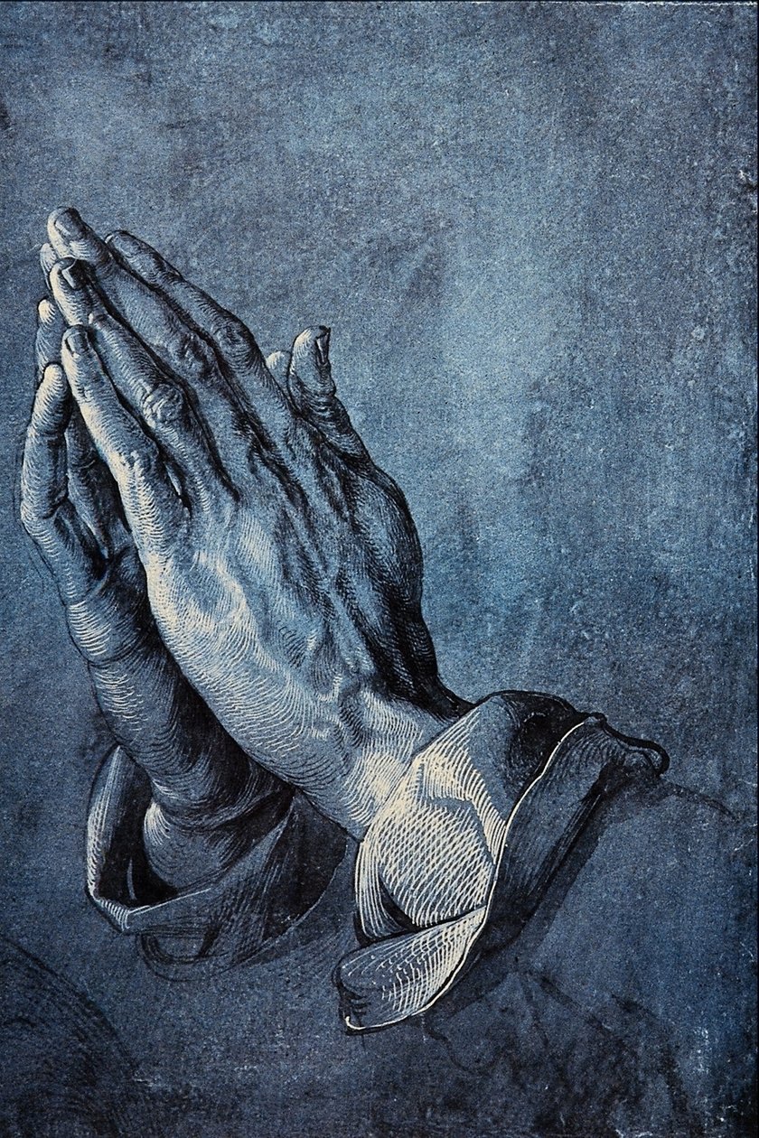 Mani in preghiera da Albrecht Dürer