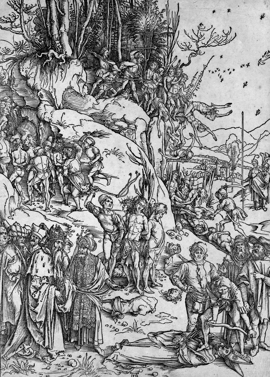 Il martirio dei diecimila da Albrecht Dürer