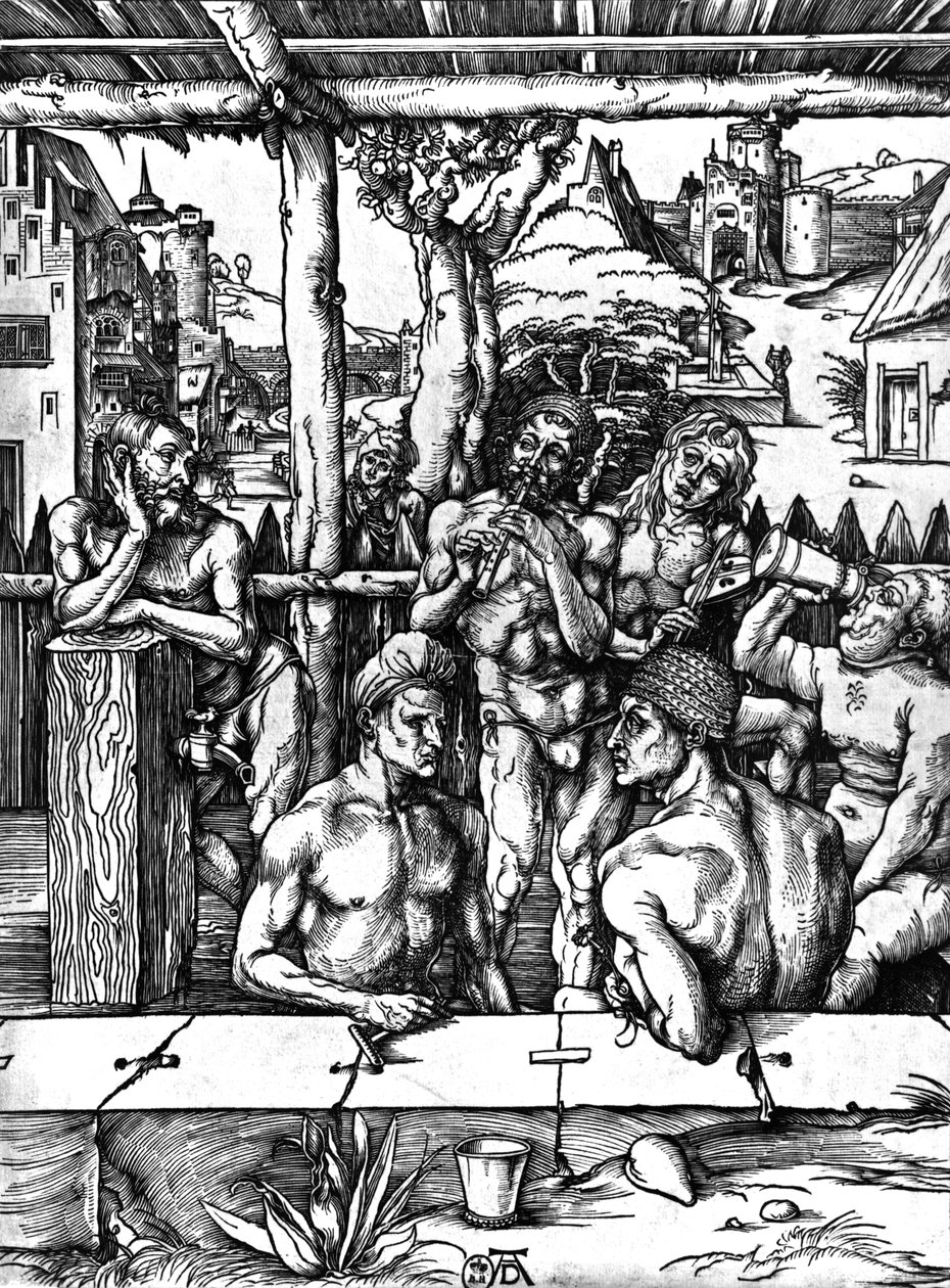 Il bagno degli uomini, c.1498 da Albrecht Dürer