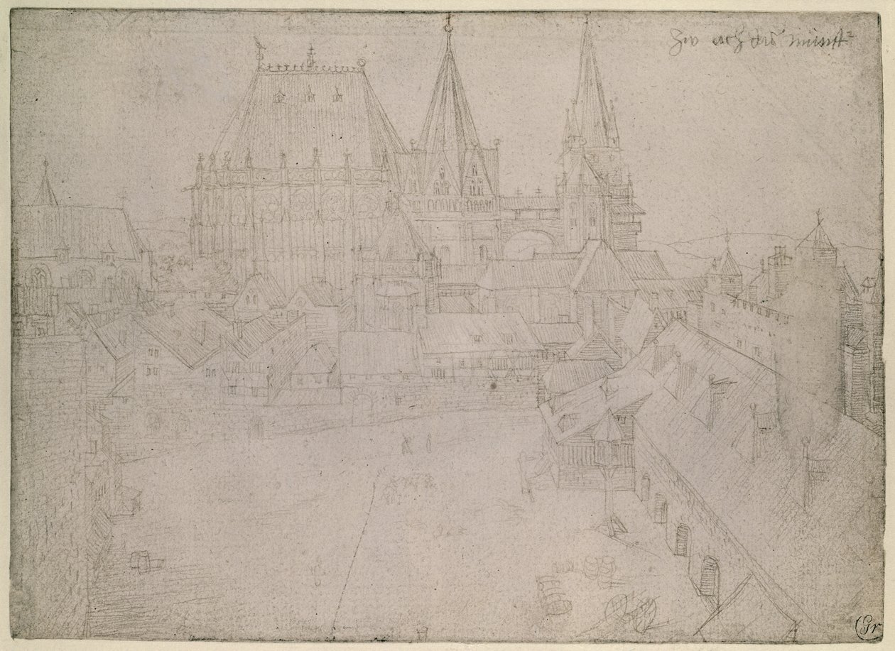 Il duomo di Aquisgrana, 1520 da Albrecht Dürer