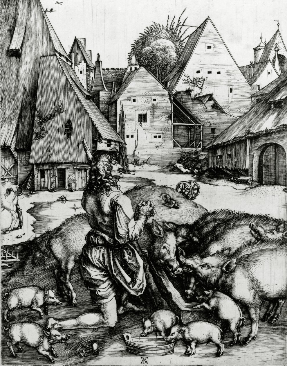 Il figliol prodigo, 1496 da Albrecht Dürer