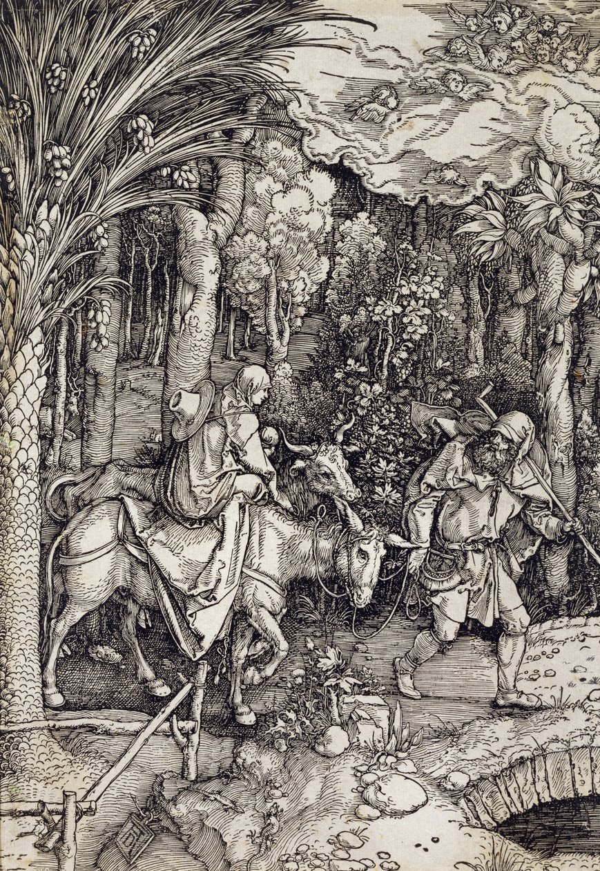 La fuga in Egitto, c.1500 da Albrecht Dürer