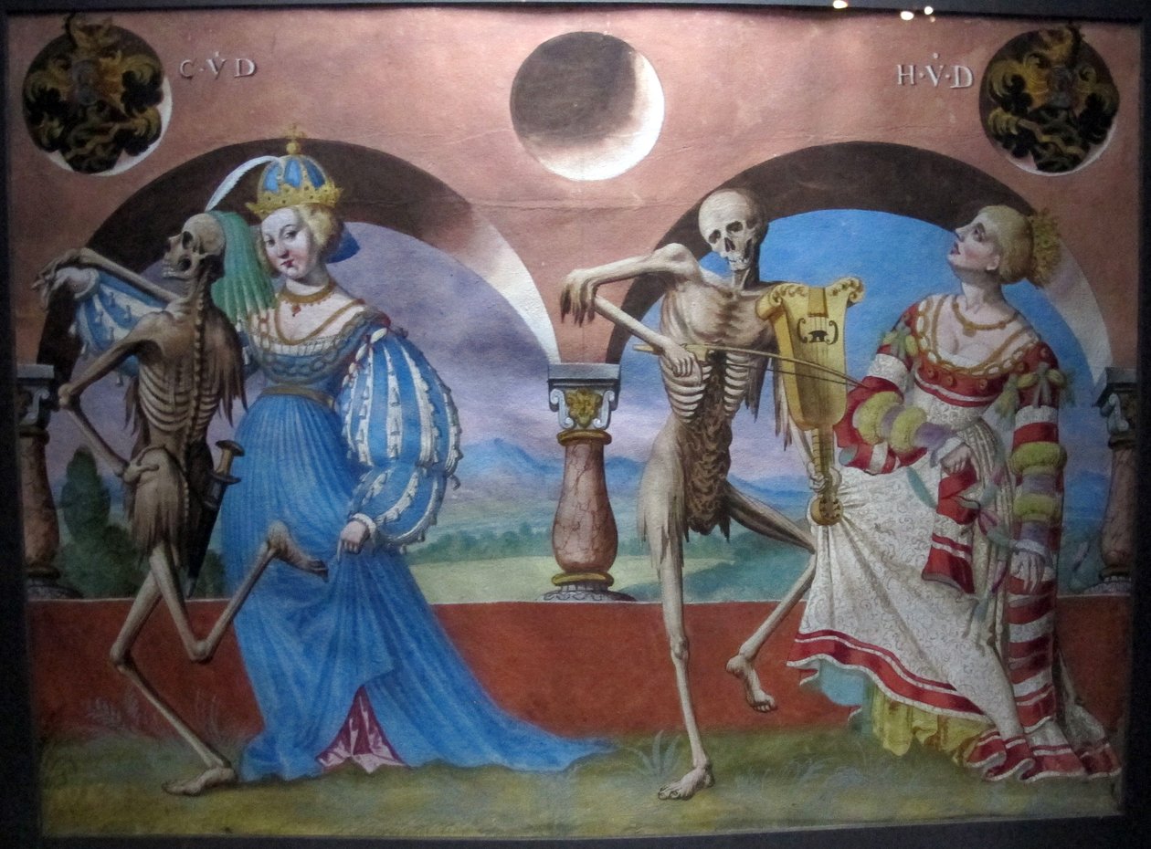 Copia della perduta danza macabra di M. Manuel del cimitero domenicano di Berna (1512-20) da Albrecht Kauw