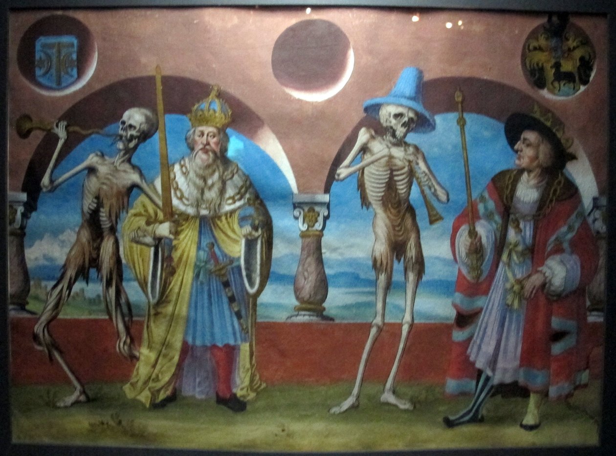 Copia della perduta danza macabra di M. Manuel del cimitero domenicano di Berna (1512-20) da Albrecht Kauw