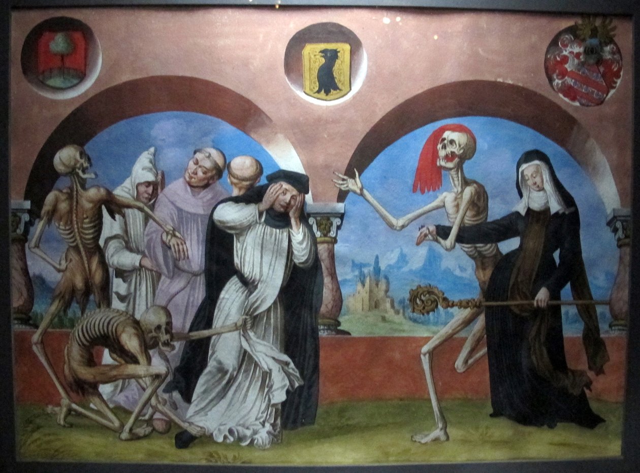 Copia della perduta danza macabra di M. Manuel del cimitero domenicano di Berna (1512-20) da Albrecht Kauw