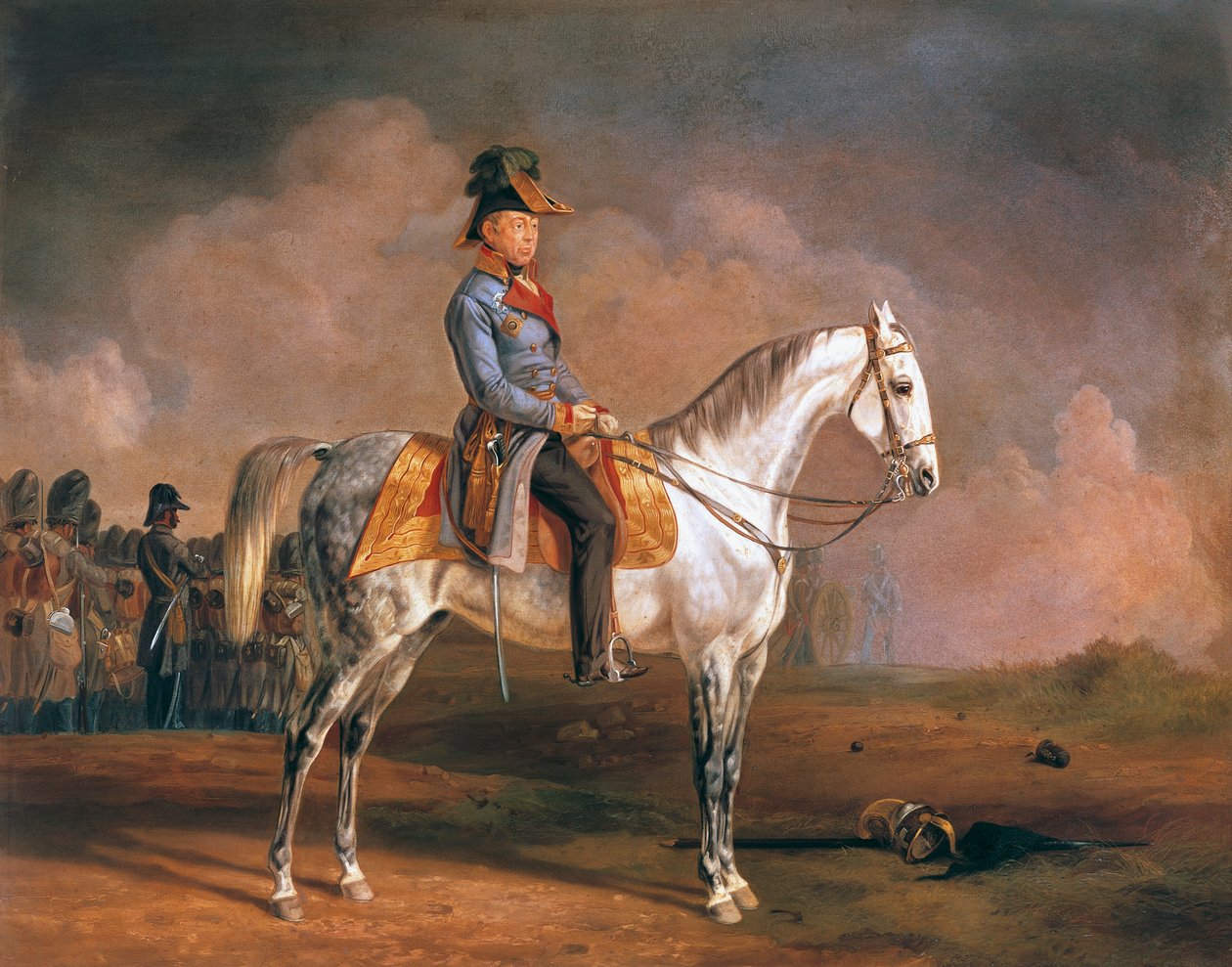 Ritratto equestre di Josef Radetzky da Albrecht Adam