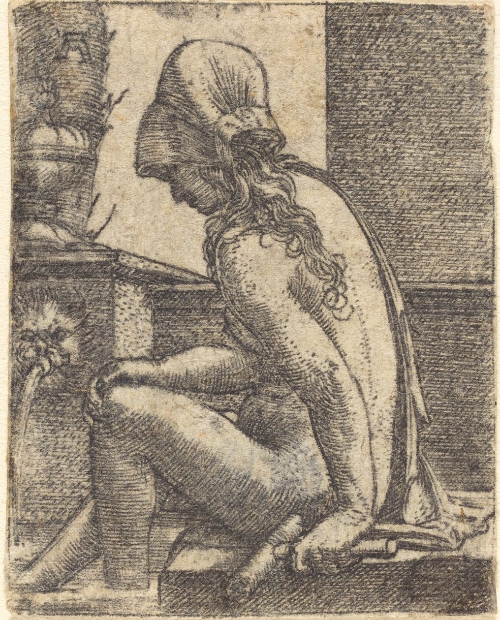 Donna che fa il bagno da Albrecht Altdorfer