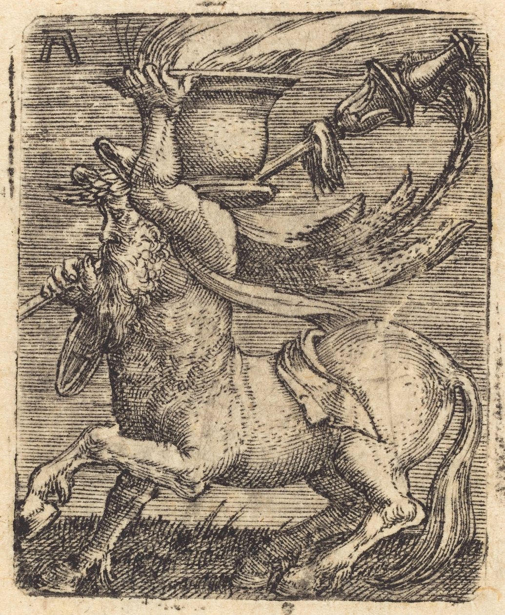 Centauro con un vaso da Albrecht Altdorfer