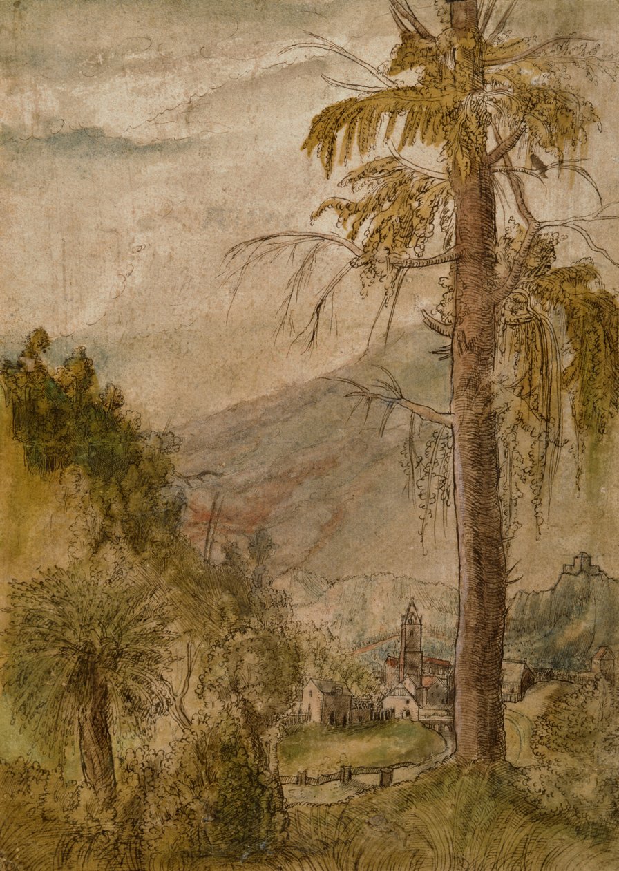 Paesaggio con chiesa da Albrecht Altdorfer