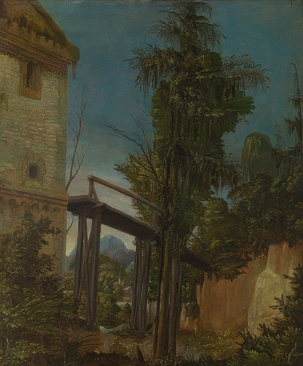 Paesaggio con un ponte da Albrecht Altdorfer