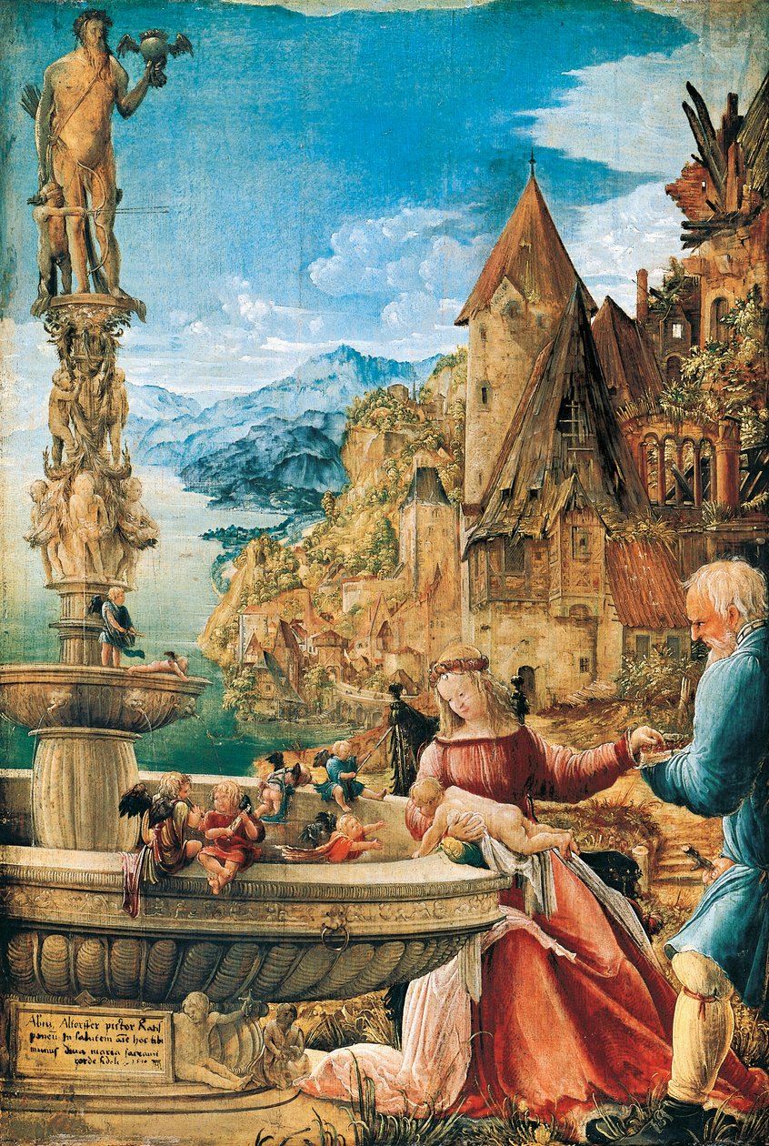 Riposo durante la fuga in Egitto da Albrecht Altdorfer