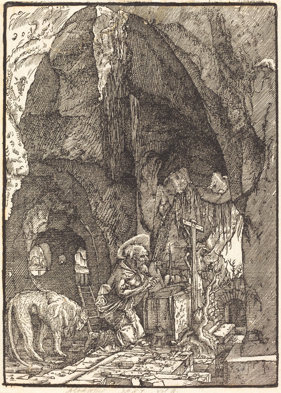 San Girolamo in una Grotta da Albrecht Altdorfer