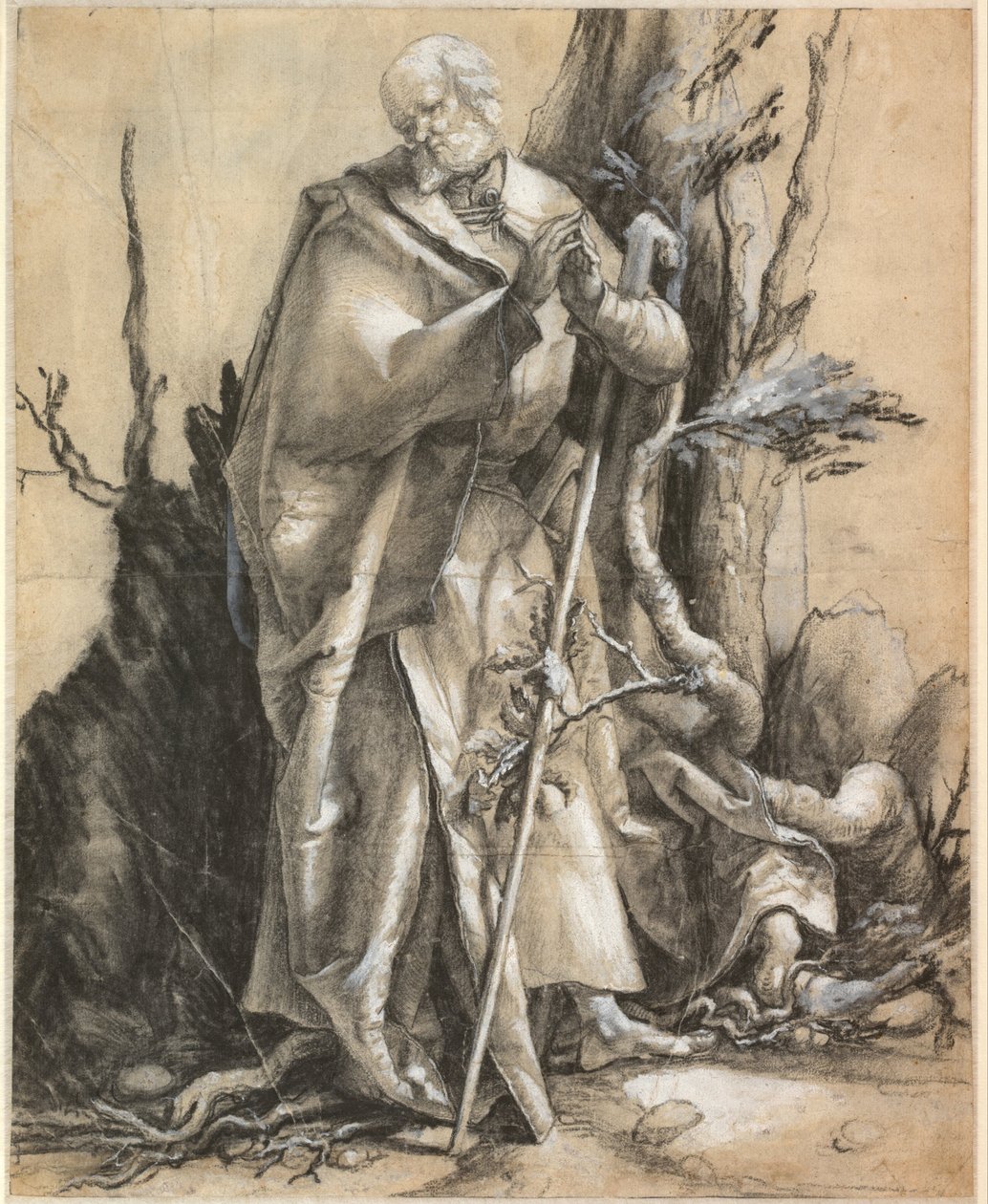 Santo barbuto in una foresta da Albrecht Dürer
