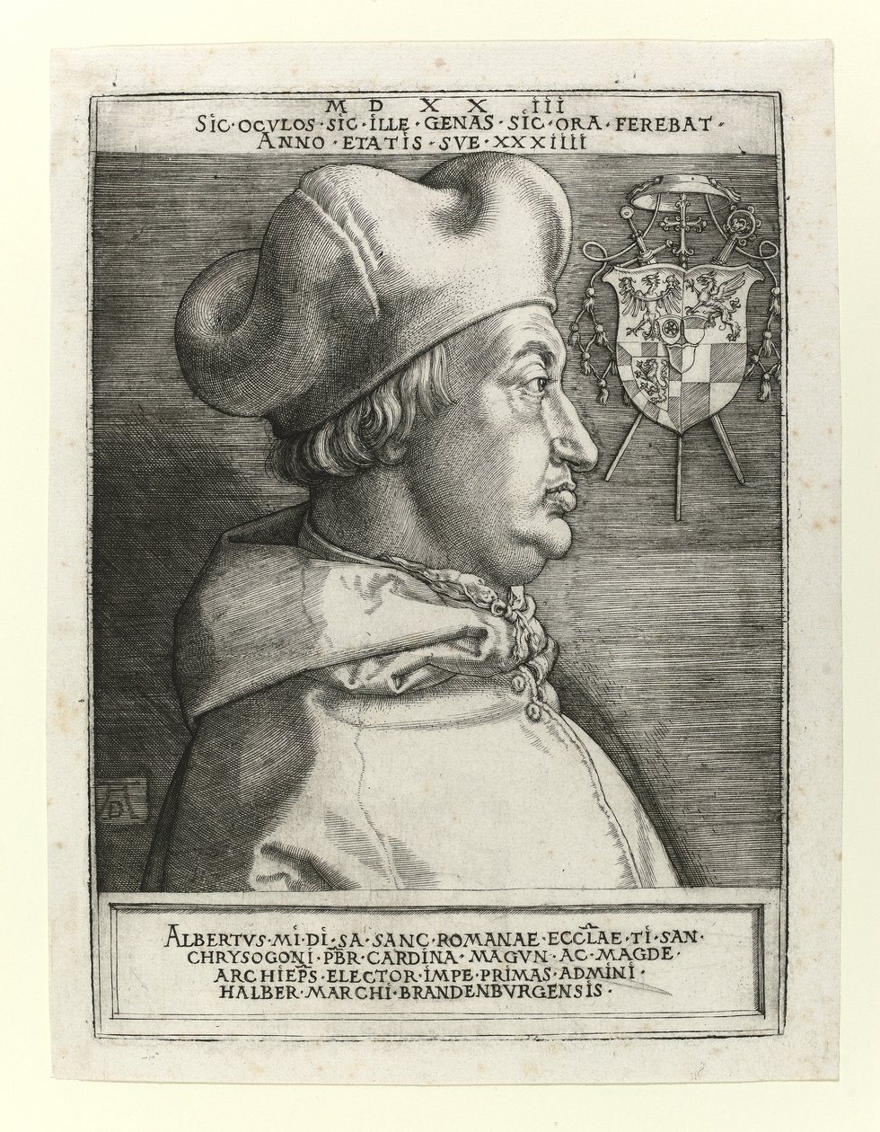 Cardinale Alberto di Brandeburgo, 1523 da Albrecht Dürer