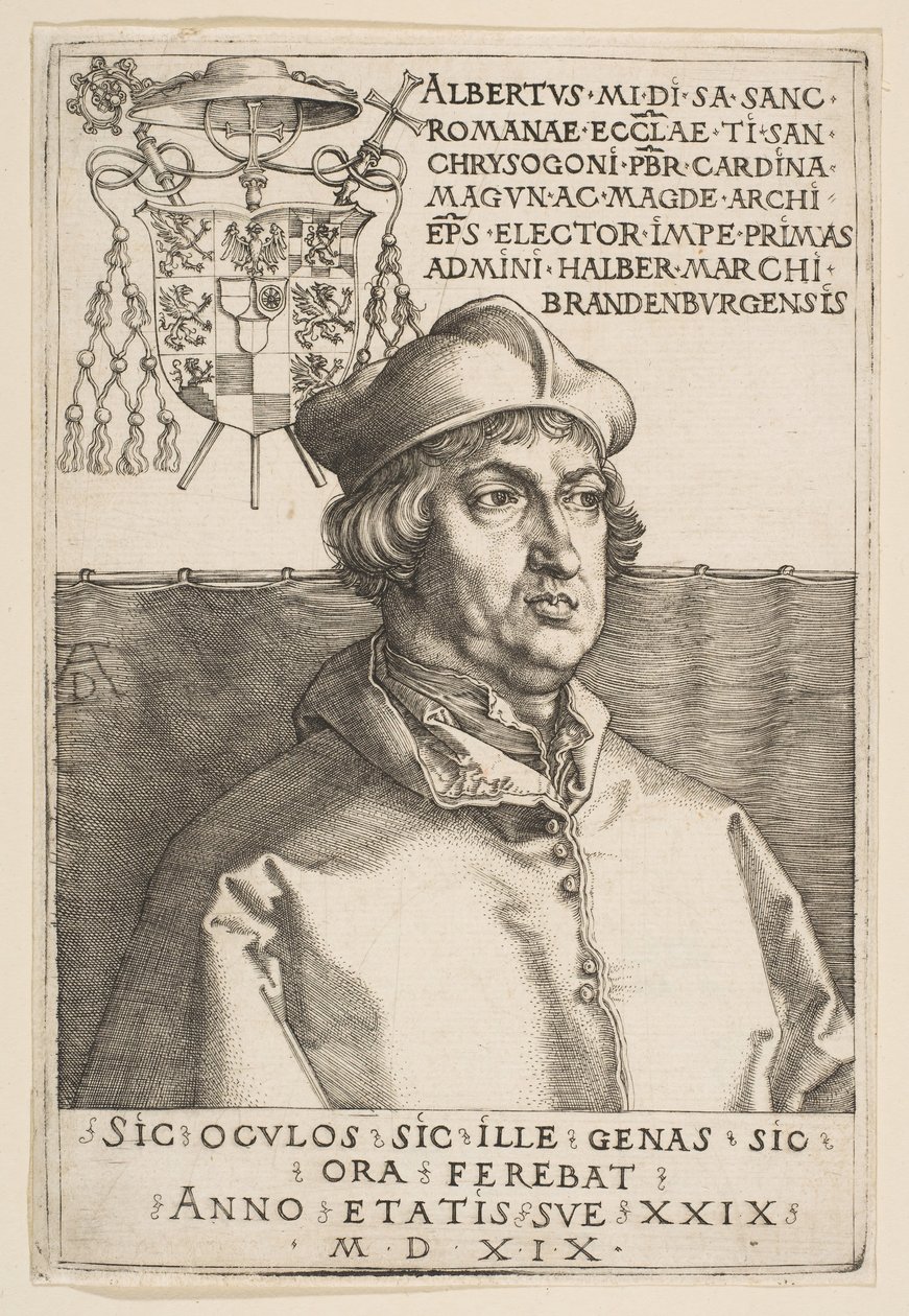 Cardinale Albrecht di Brandeburgo da Albrecht Dürer