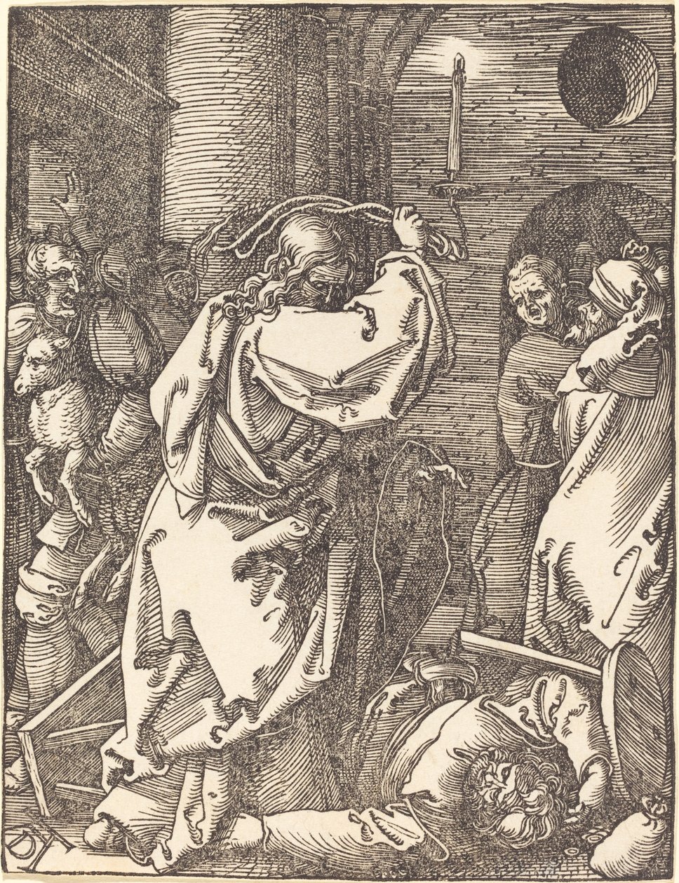 Cristo scaccia i mercanti dal tempio da Albrecht Dürer