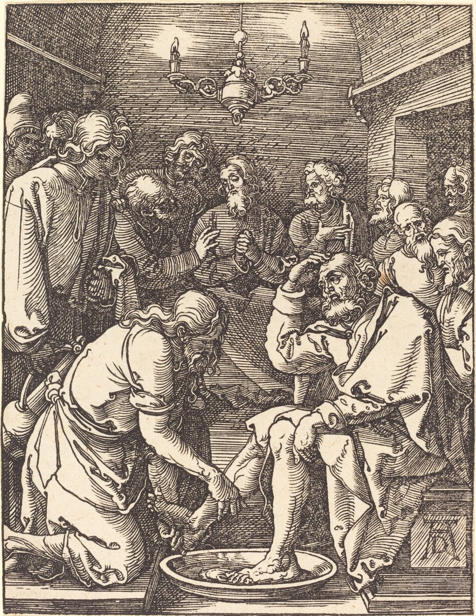 Cristo Lava i Piedi ai Discepoli da Albrecht Dürer