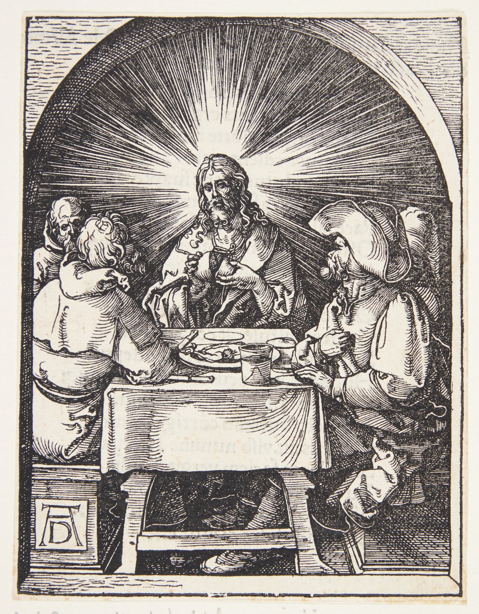 Cristo a Emmaus da Albrecht Dürer