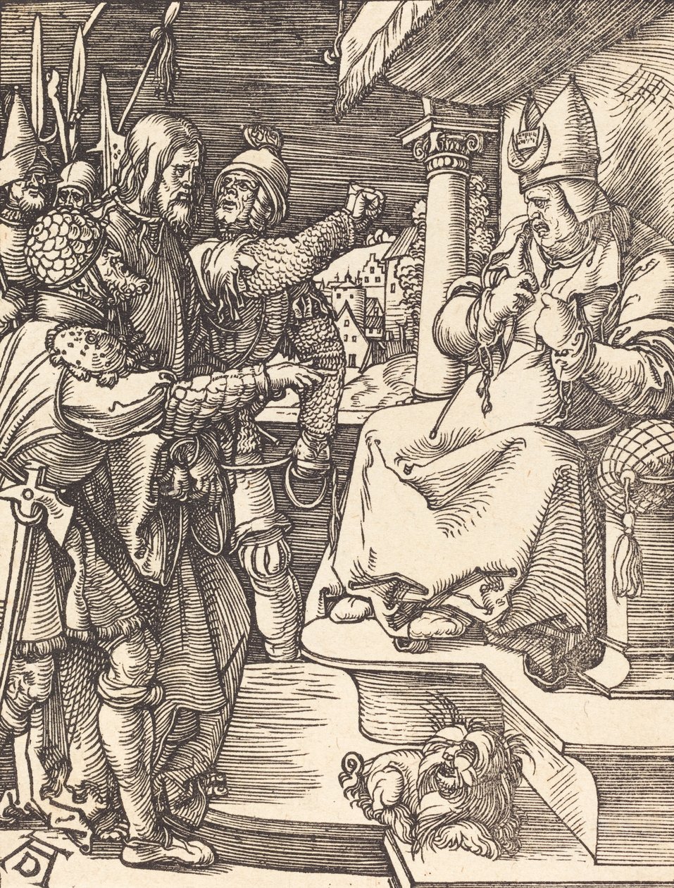 Cristo davanti a Caifa, probabilmente c. 1509-1510 da Albrecht Dürer