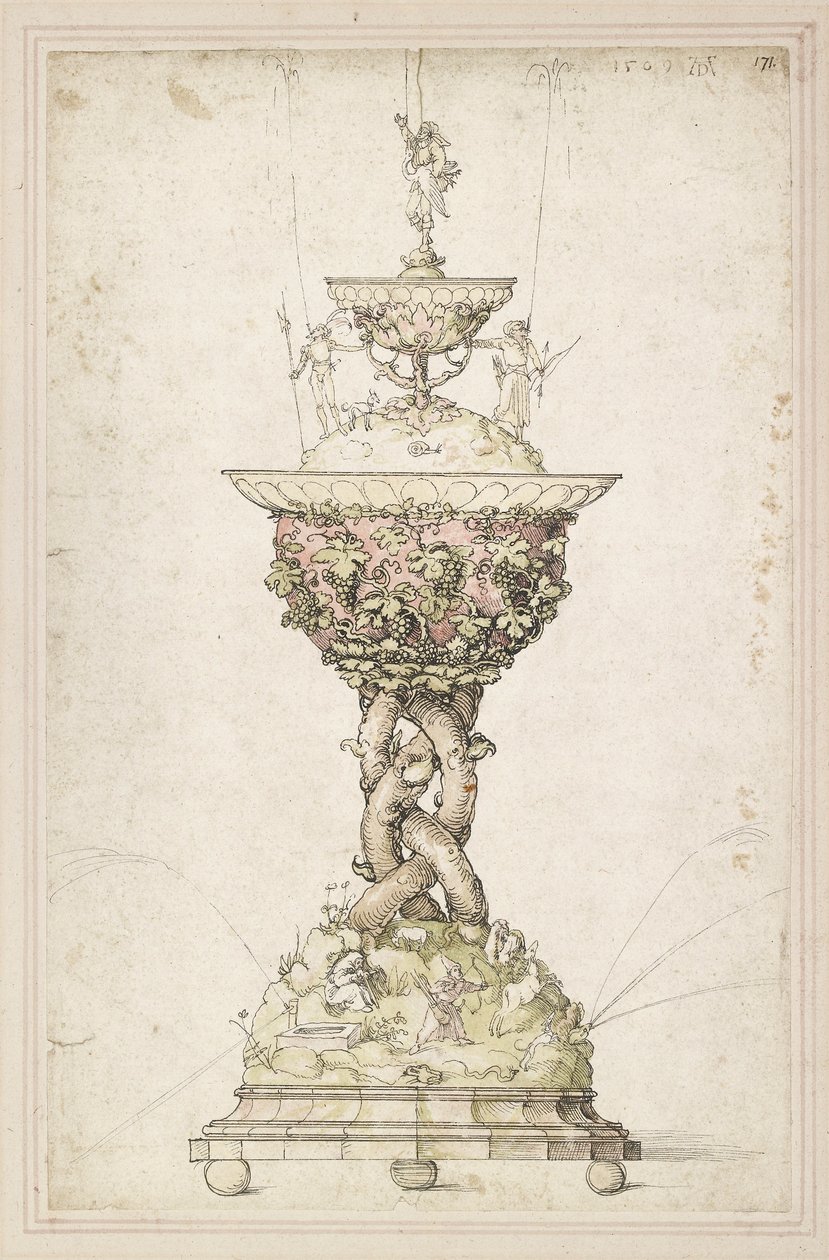 Progetto per una fontana da tavolo da Albrecht Dürer