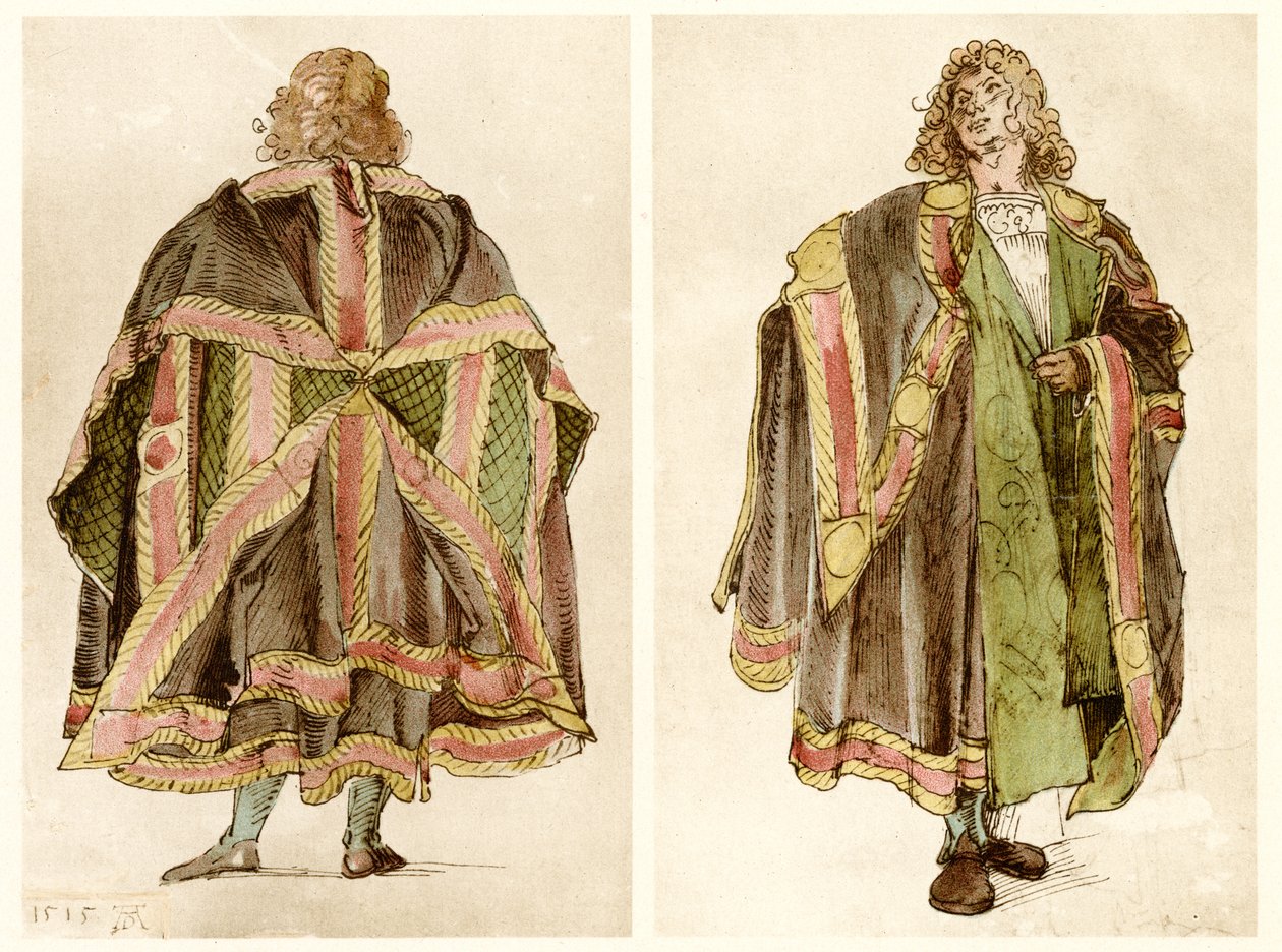 Progetti di costumi di corte imperiali da Albrecht Dürer