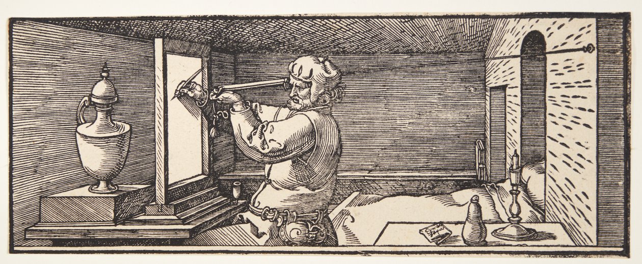 Disegnatore che disegna un vaso da Albrecht Dürer