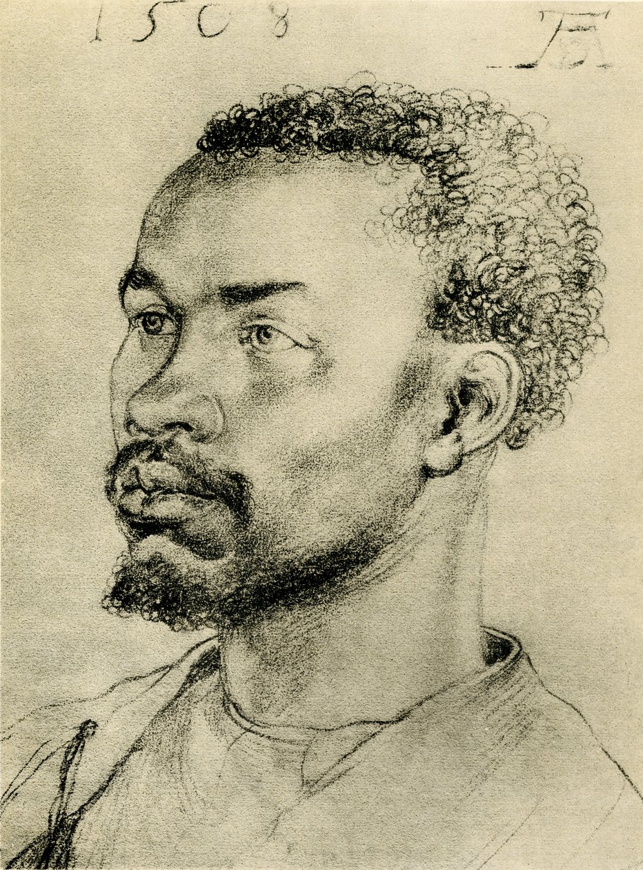 Testa di un africano nero da Albrecht Dürer