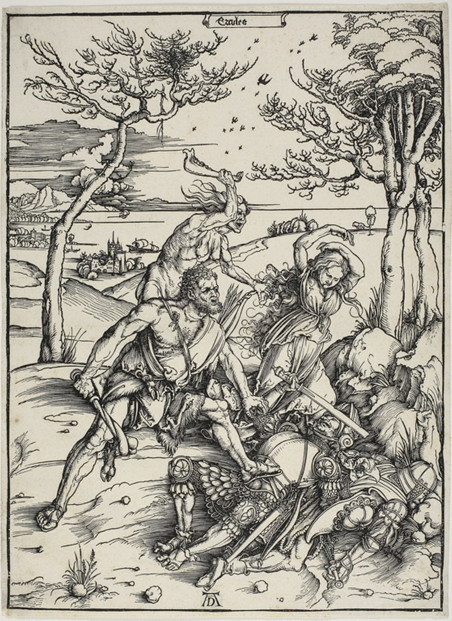 Ercole che conquista i gemelli Molionide da Albrecht Dürer