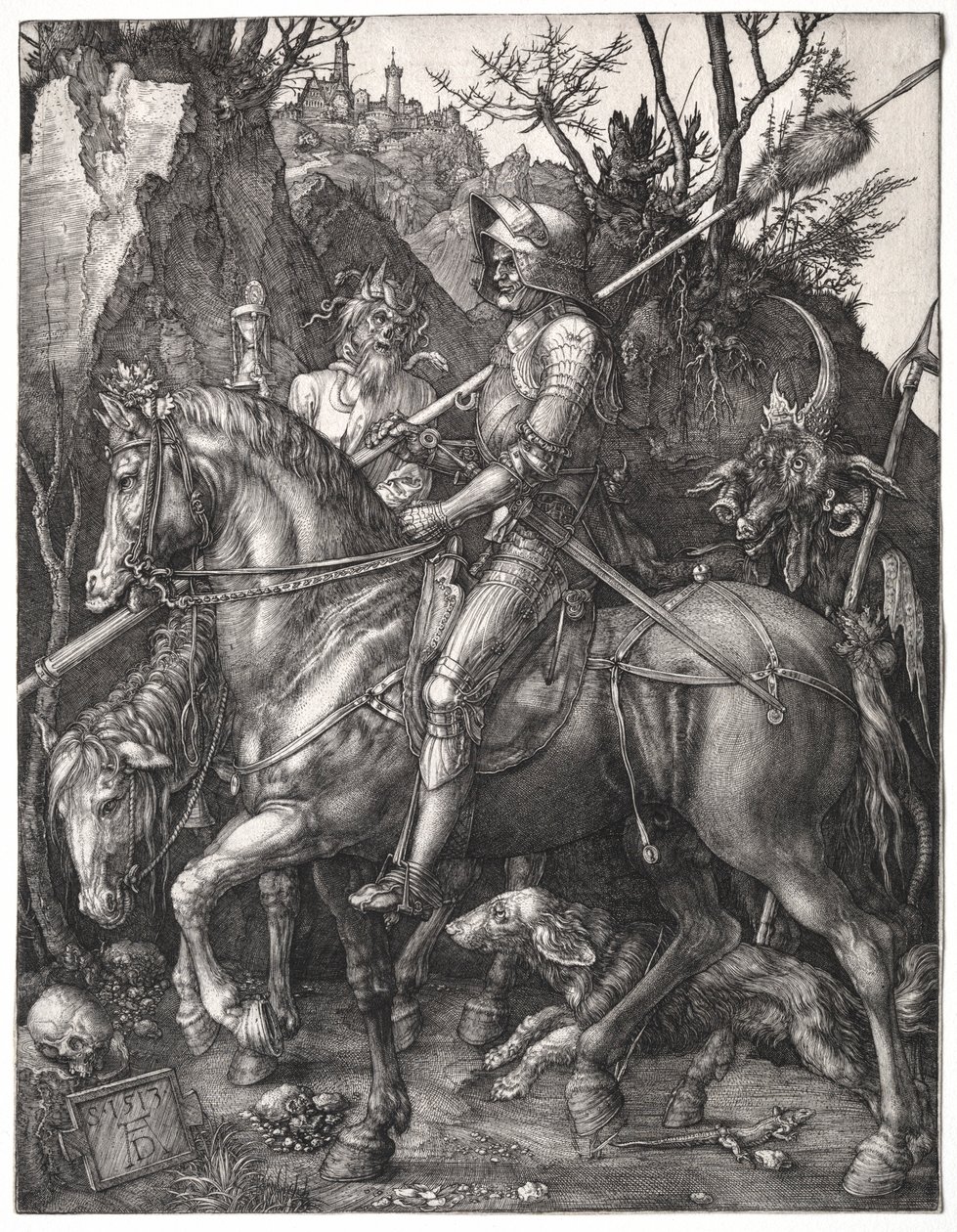 Cavaliere, Morte e Diavolo, 1513 da Albrecht Dürer