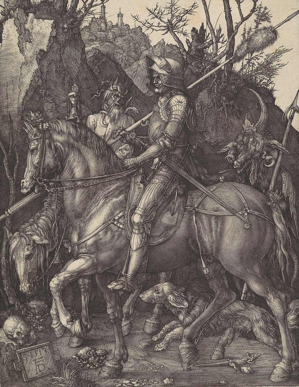 Cavaliere, Morte e Diavolo, 1513 da Albrecht Dürer