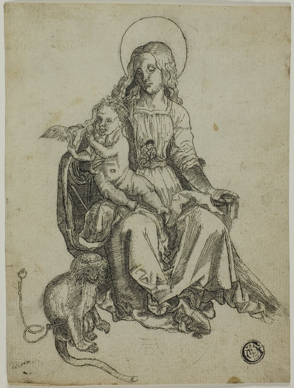 Madonna con la scimmia da Albrecht Dürer
