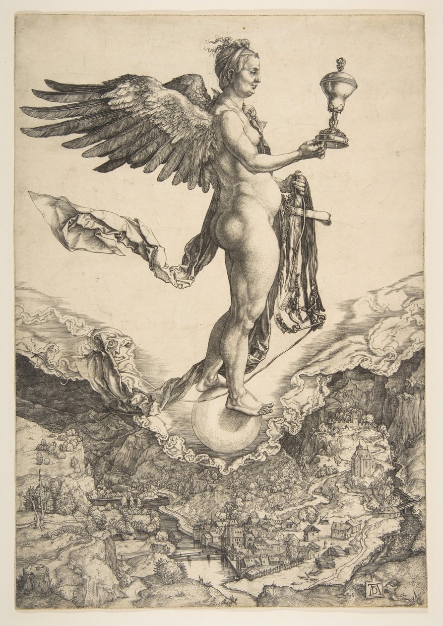 Nemesi La Grande Fortuna, ca. 1501 da Albrecht Dürer