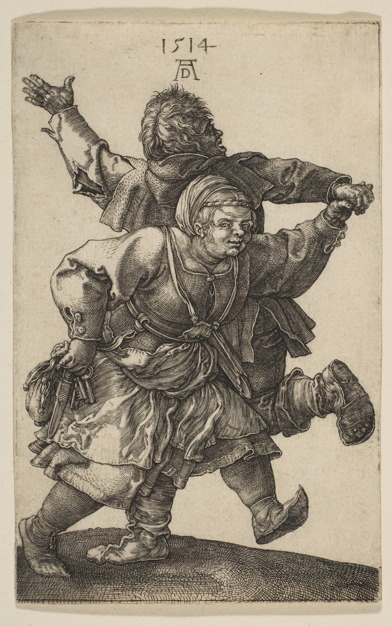 Coppia di contadini che ballano da Albrecht Dürer