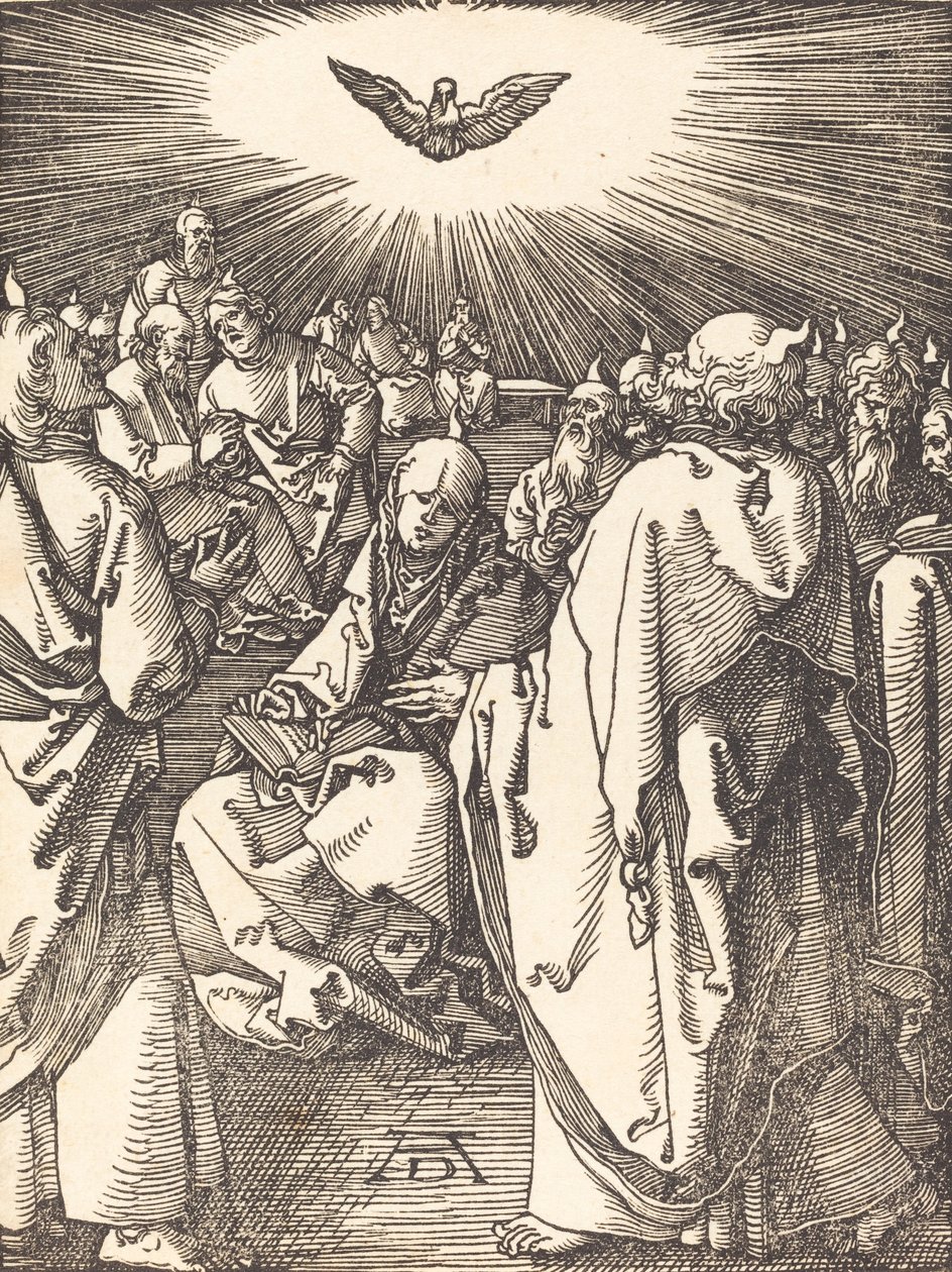 Pentecoste, probabilmente c. 1509-1510 da Albrecht Dürer