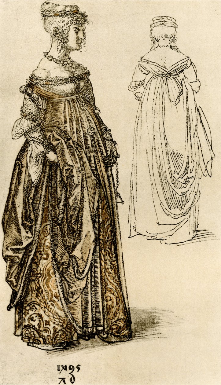 Signora veneziana elegante da Albrecht Dürer