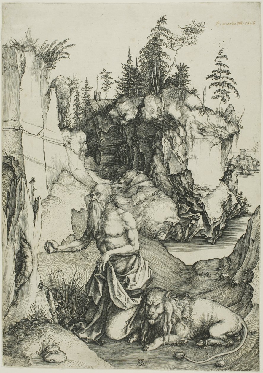 San Girolamo penitente nel deserto da Albrecht Dürer