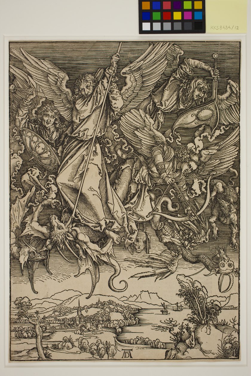San Michele che combatte il drago da Albrecht Dürer