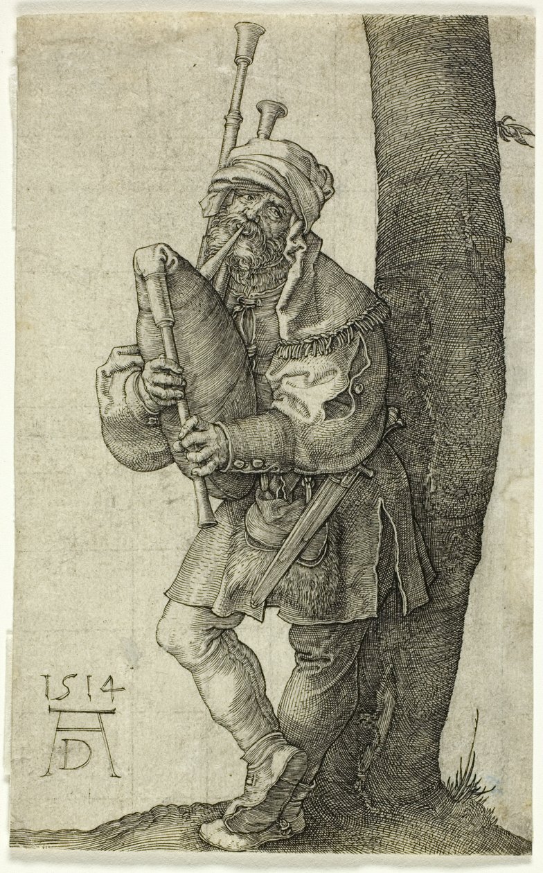 Il suonatore di cornamusa da Albrecht Dürer