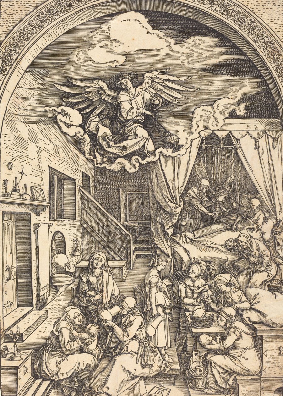 La nascita della Vergine, c. 1503-1504 da Albrecht Dürer