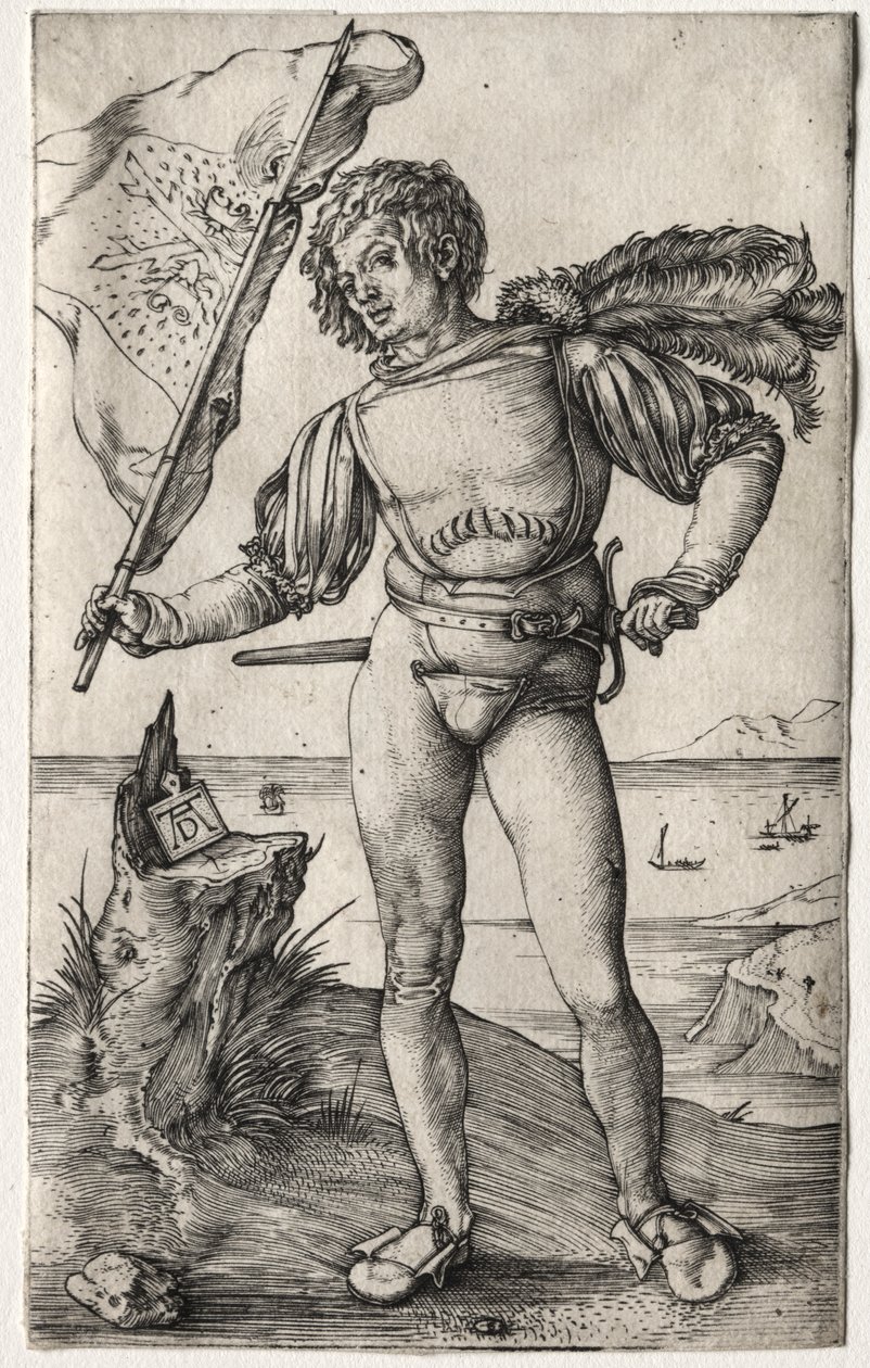 Il Portabandiera Borgognone da Albrecht Dürer