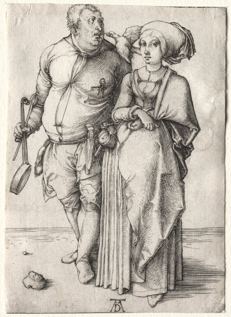 Il cuoco e sua moglie, probabilmente 1497 da Albrecht Dürer