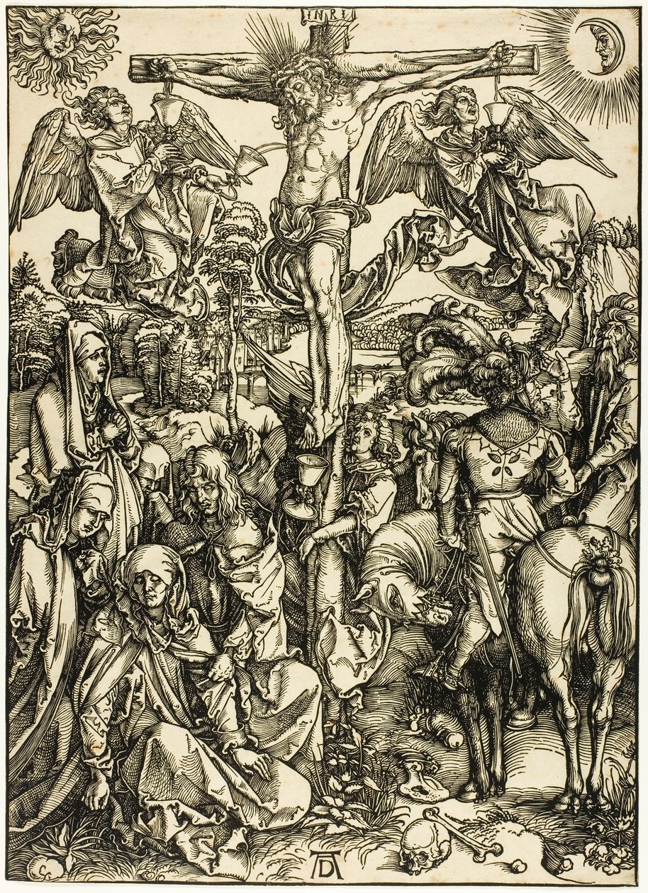 La crocifissione, dalla Grande Passione da Albrecht Dürer