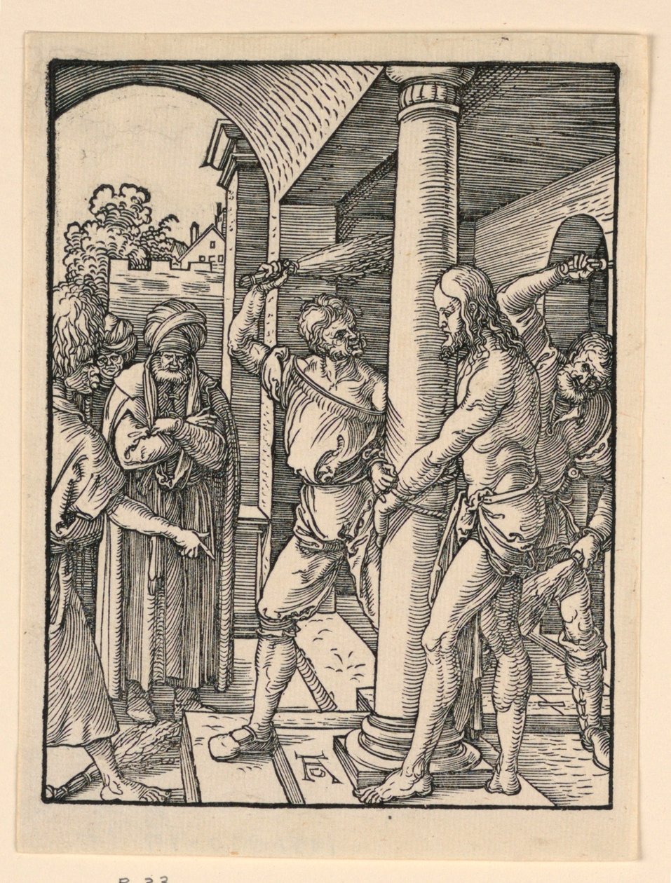 La Flagellazione, dalla serie La Piccola Passione da Albrecht Dürer